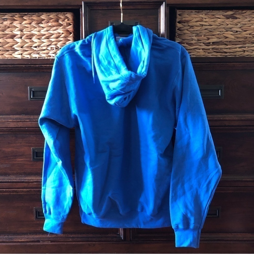 Port & Company royal blue Knox Trojan hoodie in size S - Picture 2 of 6